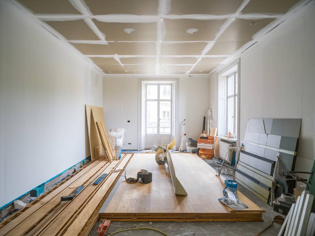 Rénovation studio 18m travailler du sol au plafond pour optimiser l’espace